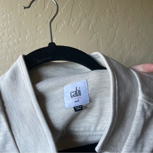 Cabi Charlie Jacket Style #3028 Oatmeal Moto - Picture 6 of 10